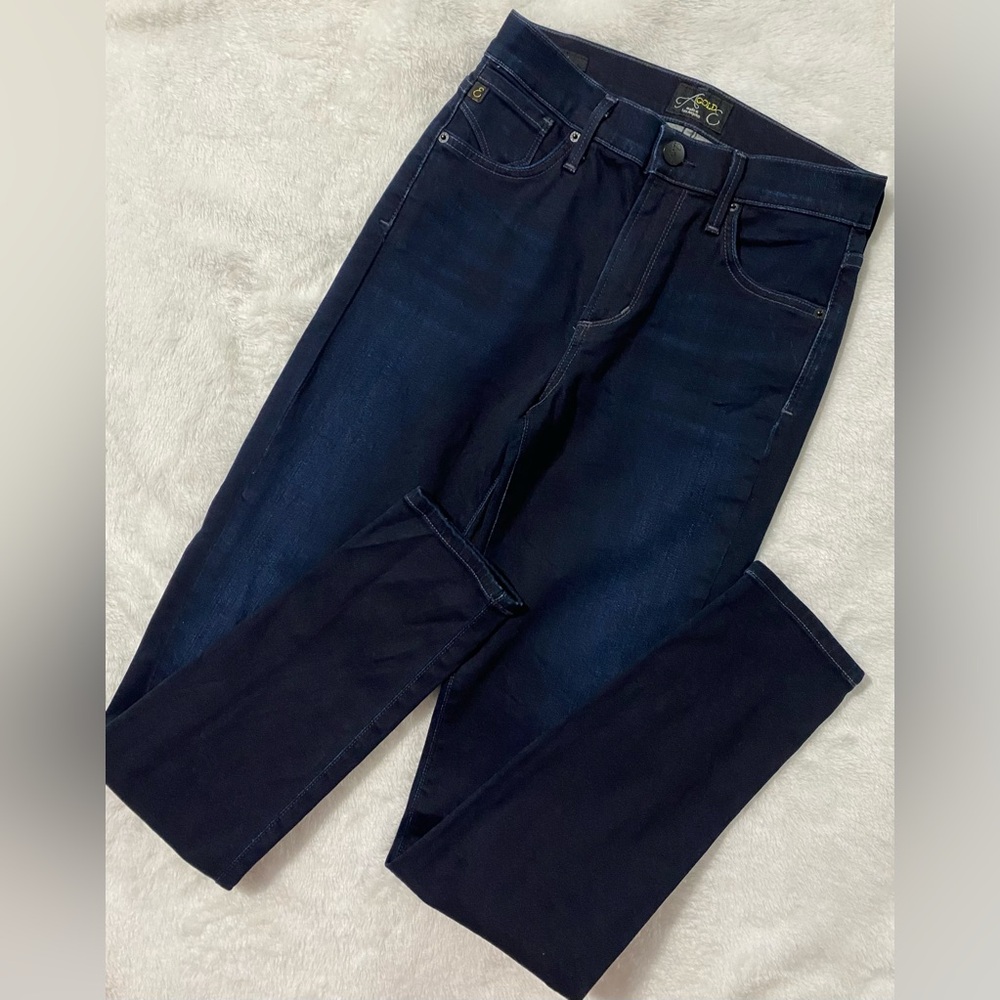 AGOLDE Sophie High Rise Skinny Jeans Dark Wash Stretch Size 26 - Picture 3 of 13